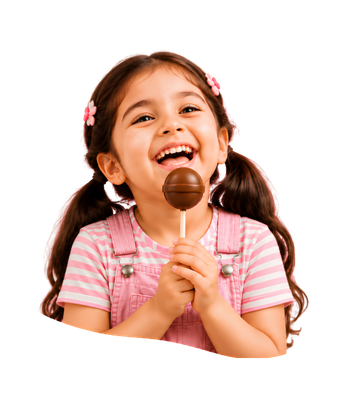 Happy child enjoying Nector candy