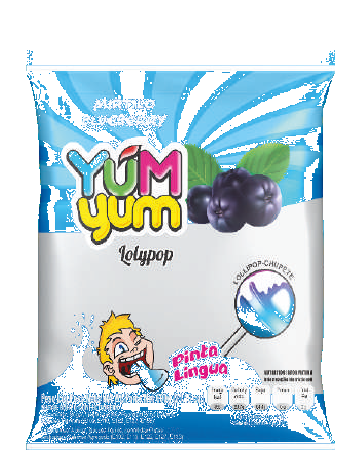 Nector Yum Yum Wild Blueberry Candy Pouch (40 Pcs) Backside View